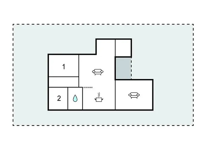 2 Bedroom In Hébergement de vacances Hejls
